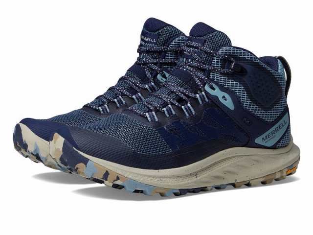 Merrell メレル レディース 女性用 シューズ 靴 ブーツ ハイキング トレッキング Antora 3 Mid Wp Sea【送料無料】