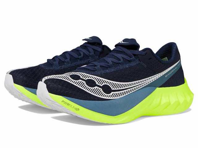 Saucony サッカニー メンズ 男性用 シューズ 靴 スニーカー 運動靴 Endorphin Pro 4 Navy/Citron【送料無料】