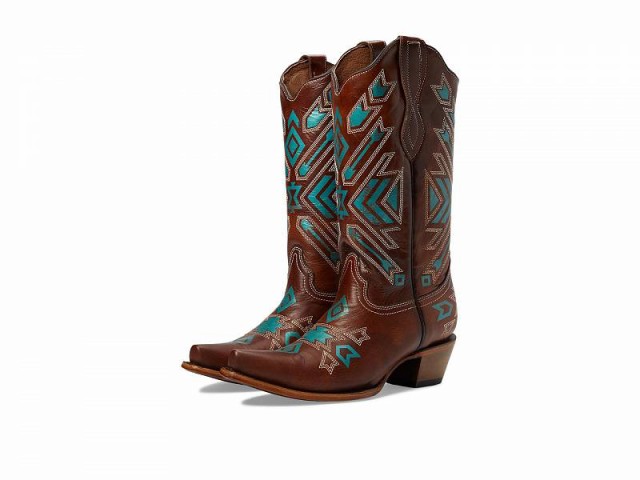 Corral Boots コーラルブーツ レディース 女性用 シューズ 靴 ブーツ ウエスタンブーツ L2085 Tan/Turquoise【送料無料】