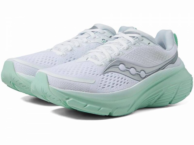 Saucony サッカニー レディース 女性用 シューズ 靴 スニーカー 運動靴 Guide 17 White/Jade【送料無料】