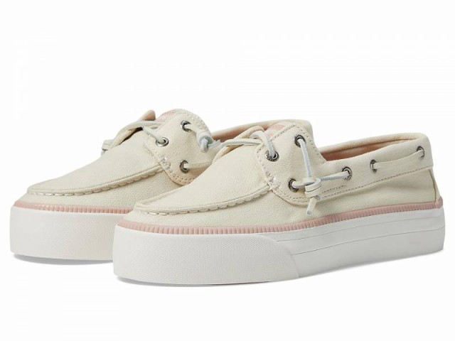 Sperry スペリー レディース 女性用 シューズ 靴 ボートシューズ Bahama 3.0 Platform White 1【送料無料】