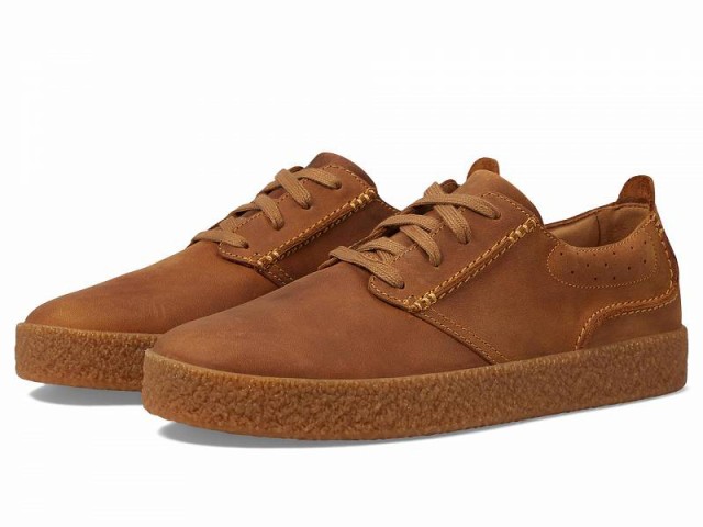 Clarks クラークス メンズ 男性用 シューズ 靴 スニーカー 運動靴 Streethilllace Dark Tan Leather【送料無料】