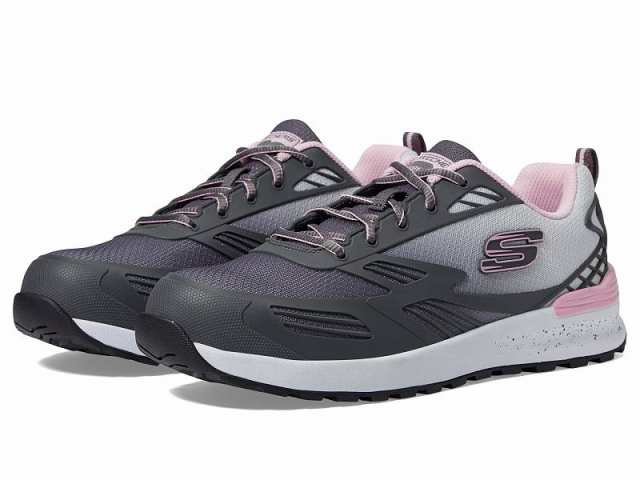 SKECHERS Work スケッチャーズ レディース 女性用 シューズ 靴 スニーカー 運動靴 Bulklin Kaytin Comp Toe Charcoal/Pink【送料無料】