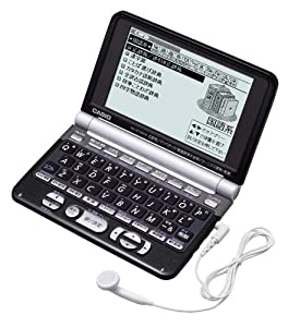 CASIO 電子辞書 Ex-word XD-ST6200BK ブラック (100コンテンツ%ｶﾝﾏ% 6ヶ国語音声機能%ｶﾝﾏ% 生活実用モデル%ｶﾝﾏ% バックライトつ (中古品)