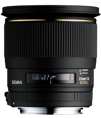 SIGMA 単焦点広角レンズ 24mm F1.8 EX DG ASPHERICAL MACRO ニコン用 フル (中古品)の通販は