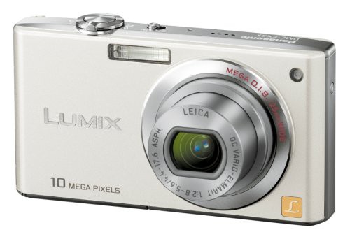 パナソニック デジタルカメラ LUMIX (ルミックス) FX35 シェルホワイト DMC(中古品)