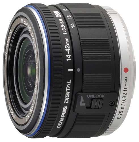 OLYMPUS 標準ズームレンズ M.ZUIKO DIGITAL ED 14-42mm F3.5-5.6 ブラック(中古品)