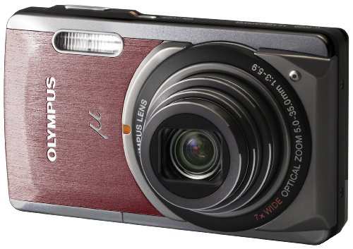 OLYMPUS デジタルカメラ μ-7020 レッド μ-7020 RED(中古品)