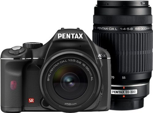 PENTAX デジタル一眼レフカメラ K-x ダブルズームキットブラック(中古品)の通販は