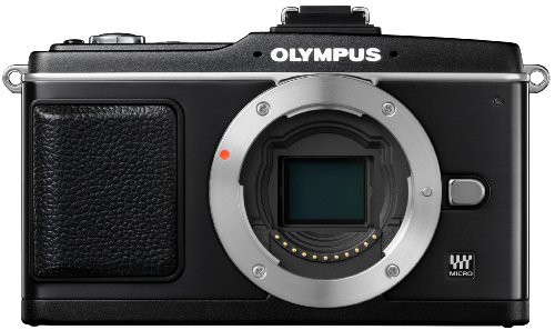 OLYMPUS ミラーレス一眼 PEN E-P2 ボディ ブラック E-P2BODY-BLK(中古品)