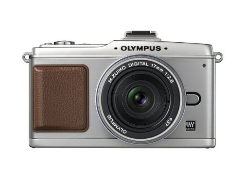 OLYMPUS ミラーレス一眼 PEN E-P2 パンケーキキット シルバー E-P2PKIT-SLV(中古品)