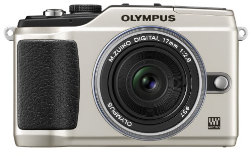 OLYMPUS ミラーレス一眼 E-PL2 パンケーキレンズキット ゴールド E-PL2 PKI(中古品)の通販は