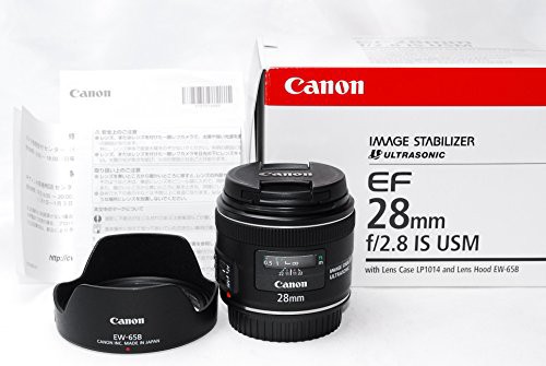 Canon 単焦点レンズ EF28mm F2.8 IS USM フルサイズ対応(中古品)