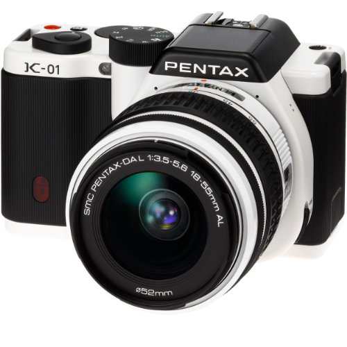 PENTAX ミラーレス一眼カメラ K-01ズームレンズキット ホワイト/ブラック K(中古品)