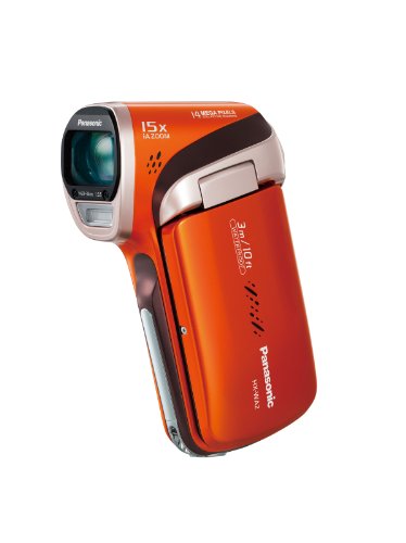 パナソニック デジタルムービーカメラ WA2 防水仕様 サンシャインオレンジ (中古品)の通販は