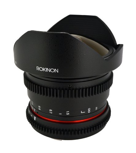 Rokinon 8mm T/3.8 Fisheye Cine Lens with Removable Hood for Nikon F 【(中古品)