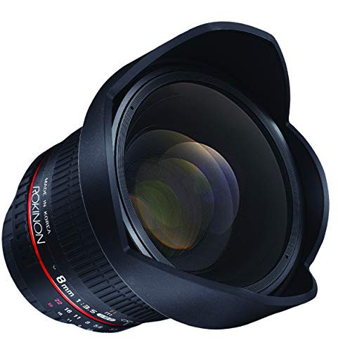 Rokinon hd8?m-nex 8?mm f / 3.5?HD魚眼レンズレンズwith Removable Hood f(中古品)