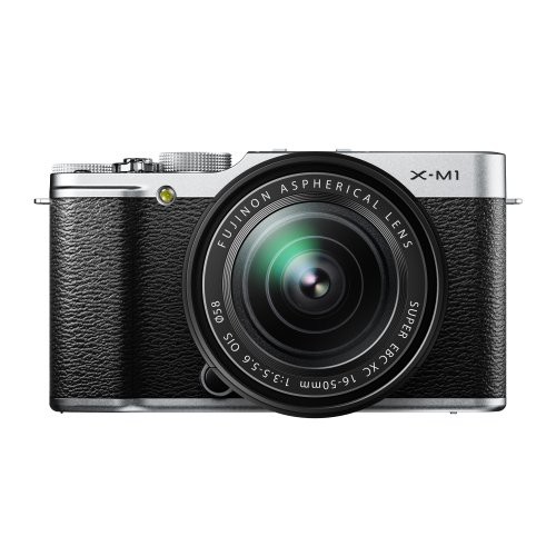 FUJIFILM ミラーレス一眼 X-M1 レンズキット シルバー F X-M1S/1650KIT(中古品)