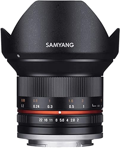 SAMYANG 単焦点広角レンズ 12mm F2.0 ブラック フジフイルム X用 APS-C用(中古品)の通販は
