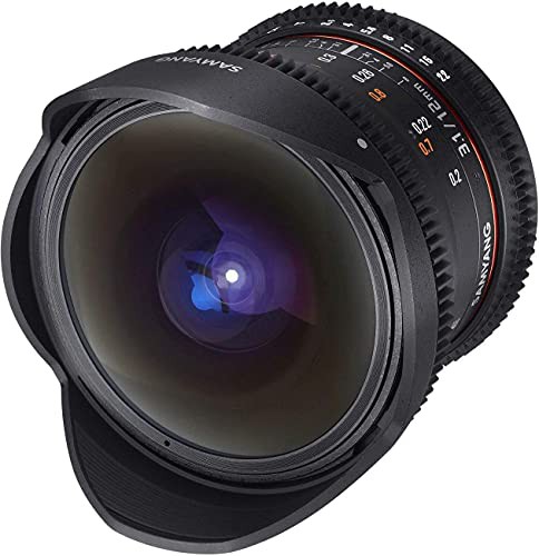 SAMYANG 動画用単焦点魚眼レンズ VDSLR 12mm T3.1 フィッシュアイ ニコンF (中古品)