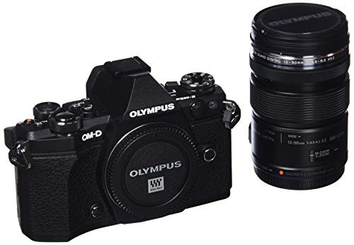 OLYMPUS ミラーレス一眼 OM-D E-M5 MarkII 12-50mm EZレンズキットブラック(中古品)