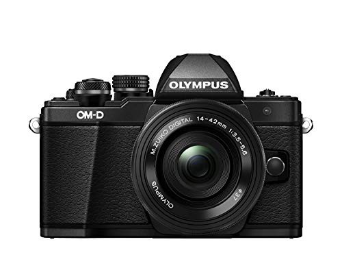 OLYMPUS ミラーレス一眼 OM-D E-M10 MarkII 14-42mm EZレンズキット ブラック(中古品)