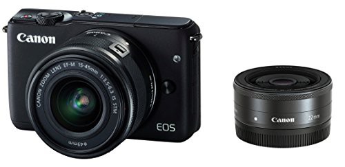 Canon ミラーレス一眼カメラ EOS M10 ダブルレンズキット(ブラック) EF-M15(中古品)