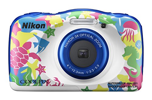 Nikon デジタルカメラ COOLPIX W100 防水 W100MR クールピクス マリン(中古品)の通販は 18,091円