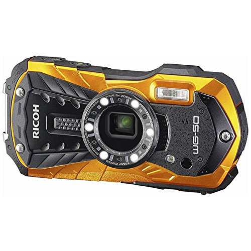 RICOH 防水デジタルカメラ RICOH WG-50 オレンジ 防水14m耐ショック1.6m耐 (中古品)の通販は