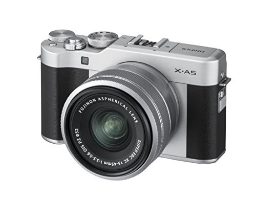 FUJIFILM ミラーレス一眼カメラ X-A5レンズキット シルバー X-A5LK-S(中古品)