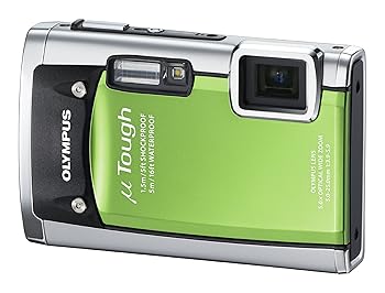 OLYMPUS 防水デジタルカメラ μ TOUGH 6020 グリーン μ TOUGH-6020 GRN(中古品)
