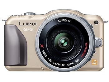 パナソニック ミラーレス一眼カメラ ルミックス GF5 レンズキット 電動ズームレンズ付(品)