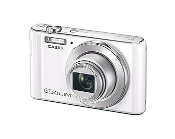 CASIO デジタルカメラ EXILIM EX-ZS180WE 広角24mm 光学12倍ズーム 1610万画素 ホワイ(中古品)の通販は
