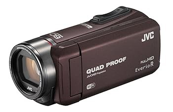 JVC ビデオカメラ Everio R 防水5m 防塵仕様 Wi-Fi対応 内蔵メモリー64GB ブラウン GZ(中古品)の通販は
