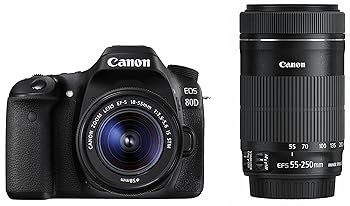 【中古品】Canon デジタル一眼レフカメラ EOS 80D ダブルズームキット EF-S18-55 IS S(中古品) Canon デジタル一眼レフカメラ EOS 80D ダブルズームキット EF-S18-55