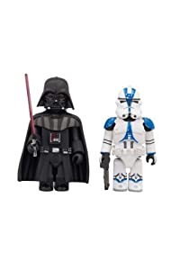 KUBRICK スター・ウォーズ DARTH VADER & 501st LEGION CLONE TROOPER ABS&PVC 塗装済みアクションフィギュア (2パック)(中古品)の通販は 13,107円