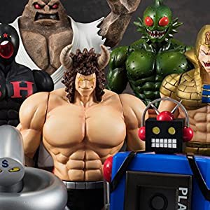 CWF -CHOJIN WRESTLER'S FILE- キン肉マン 7人の悪魔超人編 全高約13cm〜14cm 彩色済み完成品フィギュア(中古品)