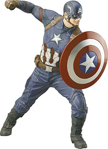 コトブキヤ ARTFX+ キャプテン・アメリカ シビル・ウォー 1/10スケール PVC製 塗装済み簡易組立フィギュア(中古品)の通販は