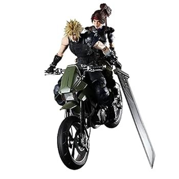 ファイナルファンタジーVII リメイク PLAY ARTS改 ジェシークラウド&バイクSET PVC製(中古品)