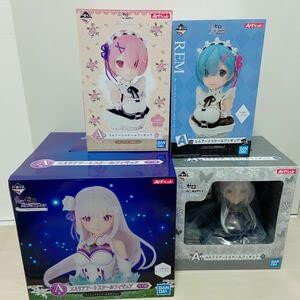 リゼロアートスケールフィギュアエミリア・レム・ラム3体セット
