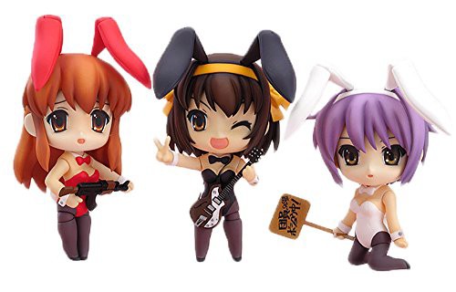 ねんどろいど 涼宮ハルヒの憂鬱 バニーガールセット （通常ver.） （ワンダーフェステ(中古:未使用・未開封)