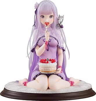 KDcolle Re:ゼロから始める異世界生活 エミリア・バースデーケーキVer. 1/7スケール P(中古:未使用・未開封)