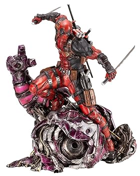 壽屋(KOTOBUKIYA) MARVEL UNIVERSE デッドプール FINE ART STATUE シグネチャーシリーズ Feat. Kucharek Brother(中古:非常に良い)