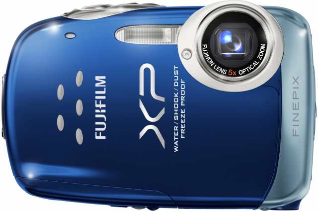 FUJIFILM デジタルカメラ FinePix XP10 ブルー FX-XP10BL(中古品)