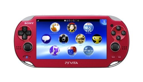 PlayStationVita 3G/Wi-Fiモデル コズミック・レッド 限定版 (PCH-1100 AB03)(中古品)