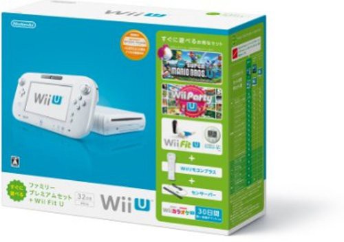 Wii U すぐに遊べるファミリープレミアムセット+Wii Fit U(シロ)(バランスWiiボード非同梱) 【メーカー生産終了】(中古品)の通販は