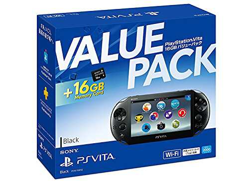 PlayStation Vita 16GB バリューパック ブラック 特典なし(中古品)