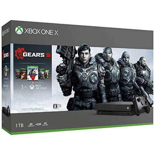 Xbox One X (Gears 5、Gears of War 1234 ダウンロード版 同梱) ※ダウンロード (中古品)