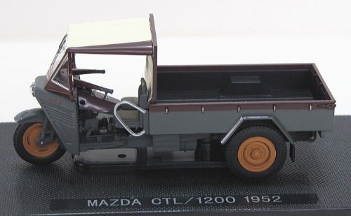 エブロ 1/43 マツダ CTL/1200 1952【幌有り】 グレー/ブラウン 完成品(中古:未使用・未開封)の通販は 7,700円