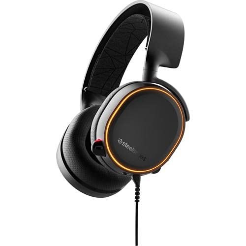 【国内正規品】密閉型 ゲーミングヘッドセット SteelSeries Arctis 5 Black 61443(中古:未使用・未開封)